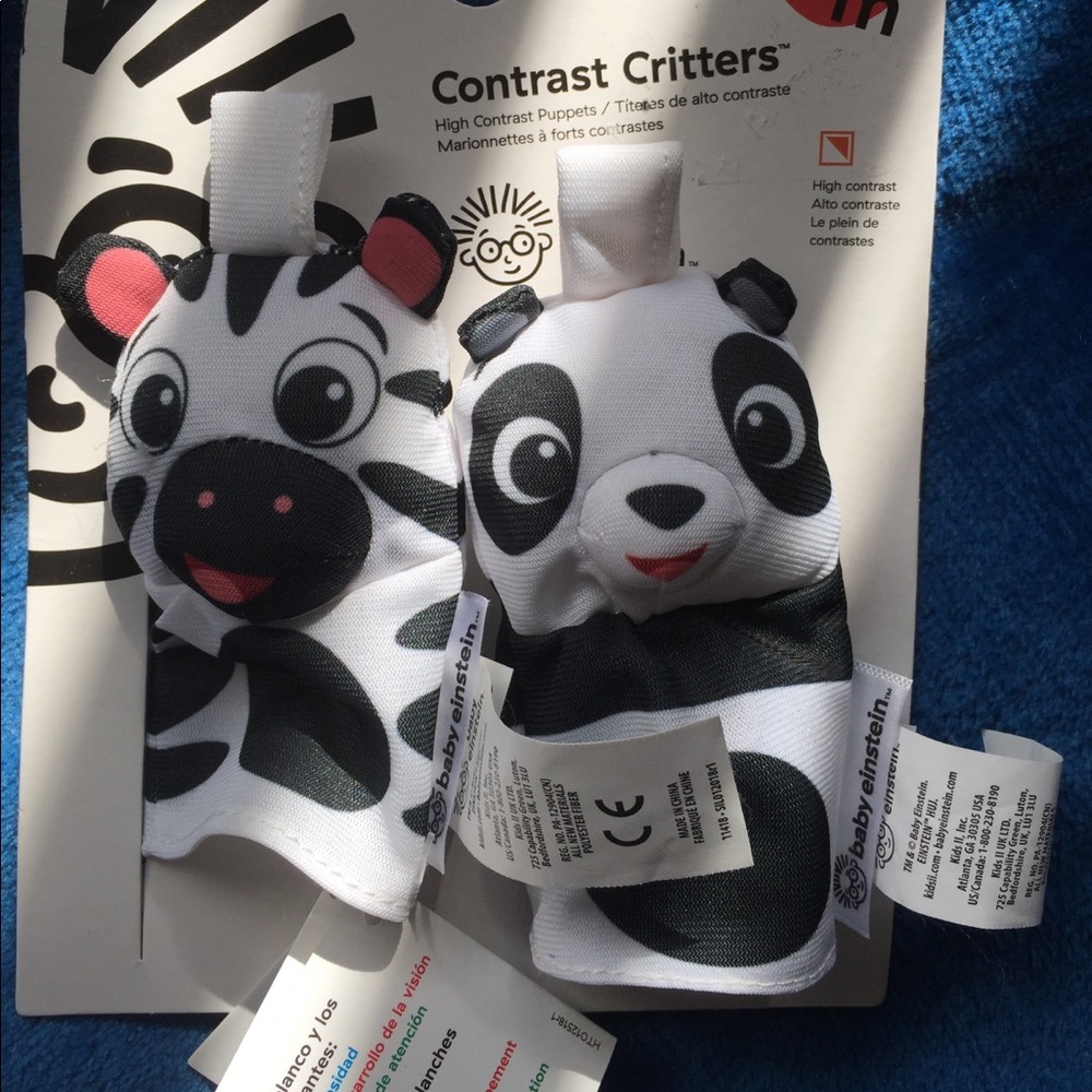 Contrast Critters infant hand puppets